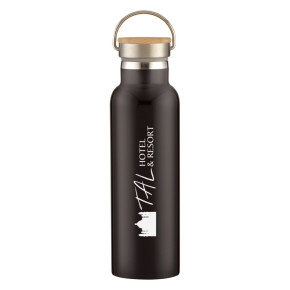 Tipton Stainless Steel Bottles With Bamboo Lid 21 oz.