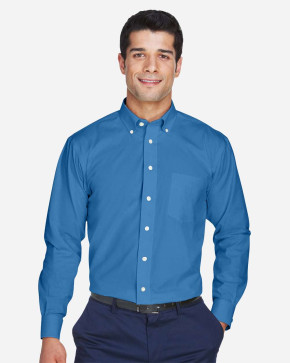 Devon & Jones Men's Crown Woven Collection Solid Oxford