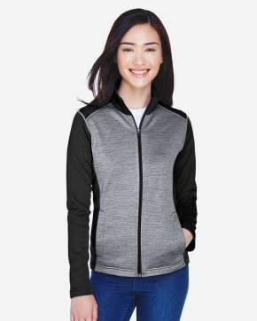 Devon & Jones Ladies'  Newbury Colorblock Melange Fleec