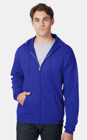 Hanes Unisex Ecosmart Full-Zip Hooded Sweatshirt