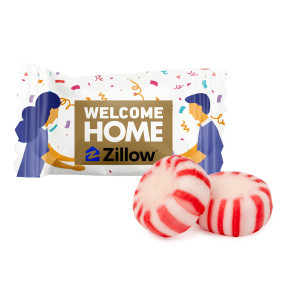 4 Color Process Red Striped Peppermint