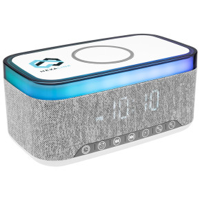 Rise & Shine Clock With Light-Up Speaker & Charger