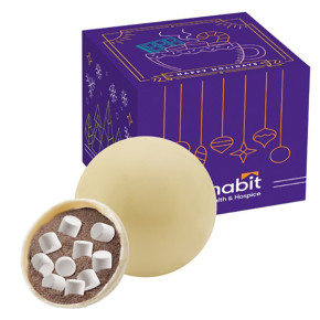 Mini Hot Chocolate Bomb in Box - White Chocolate