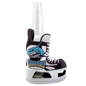 USA Made Dye Sub Skates Shaped Bottle Cooler