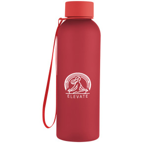 20 Oz. Morgan rPET Rubberized Bottle With Carry Strap