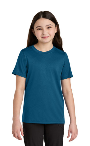 Port & Co Youth Heather Performance Tee