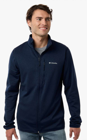 Men's Essential Hike Grid Fleece Full-Zip