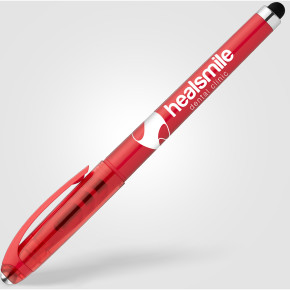 Prism Recycled Plastic Fidget Ball Stylus Gel Pen