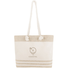 Marlo 10 Oz. Recycled Cotton Tote Bag With Twist Rope Handles