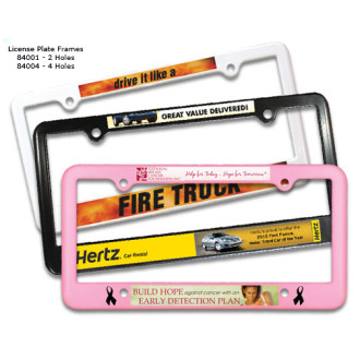 4 Holes License Plate Frame Full Color Digital