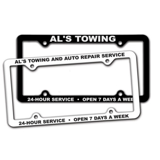 Thin Panel License Plate Frame