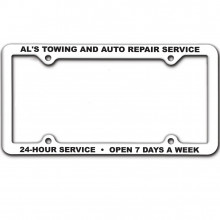 Thin Panel License Plate Frame