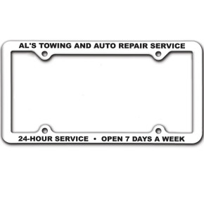 Thin Panel License Plate Frame