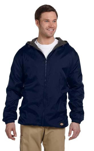 Dickies Fleece-Lined Hooded Nylon Jackets