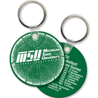 Round Soft Touch Key Chains