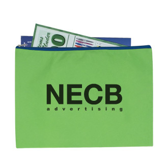 Non-Woven Document Sleeve With Zipper