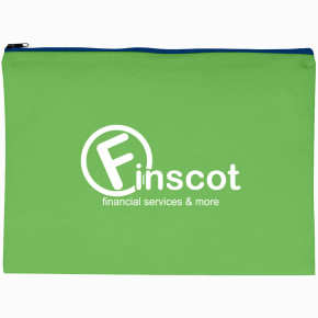 Non-Woven Document Sleeve With Zipper