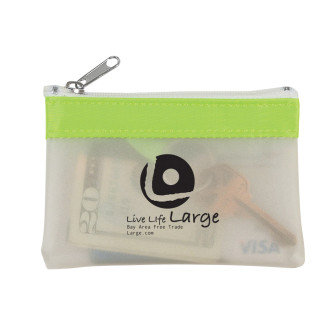 Zippered Mesh Coin Pouches