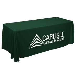 6' Value Lite Table Throw (White Imprint, 1 Location)