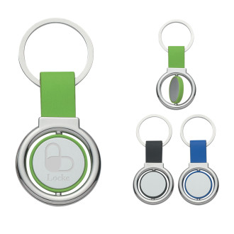 Circular Metal Spinners Key Tags