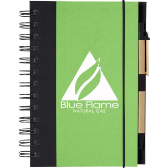Eco-Friendly 5 X 7 Spiral Notebooks & Pens