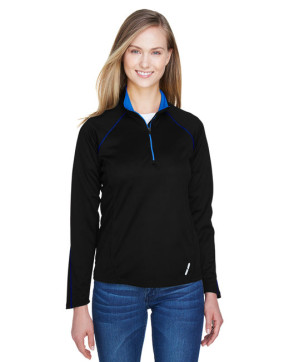 North End Women's Radar Quarter Zip Performance Long-Sleeve Top