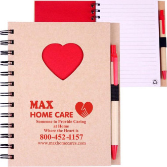 EcoShapes Recycled Die Cut Notebooks: Heart