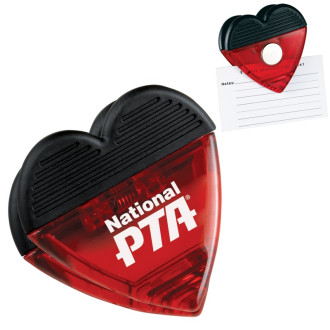 Heart Magnetic Memo Clips