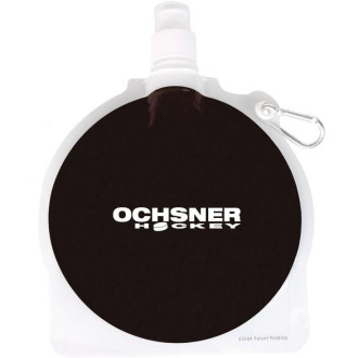 24 oz. Hockey Pucks Collapsible Water Bottles