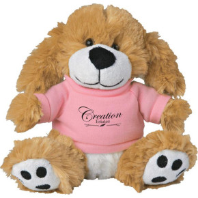 6 Plush Big Paw Dog with Shirts