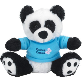 6 Plush Big Paw Panda with Shirts