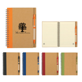 Eco Spiral Notebooks & Pens