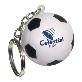 Soccer Ball Key Chains Stress Relievers