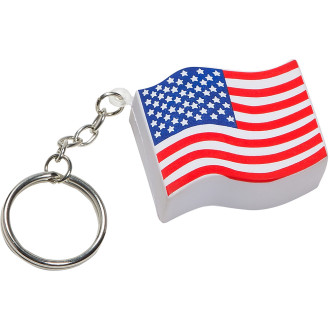US Flag Key Chains Stress Relievers
