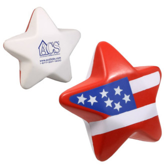 Patriotic Star Stress Relievers