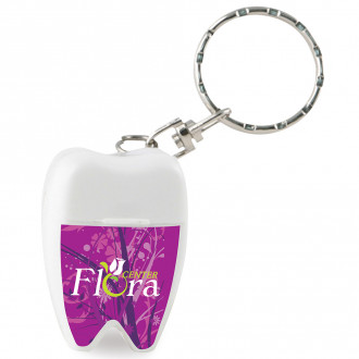 Tooth Shaped Dental Floss With Key Chains