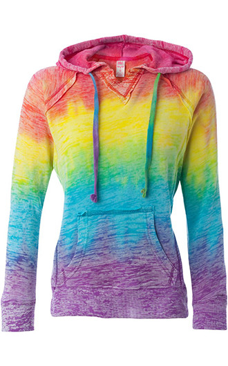 MV Sport Courtney Burnout V-Notch Sweatshirts