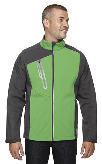 Terrain Men's Color-Block Soft Shell With Embossed Print