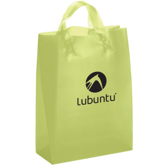 Custom Logo Plastic Shopping Bags with Handle — M2 Retail