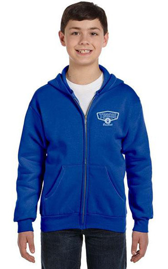 Hanes - Youth Comfortblend EcoSmart Full-Zip Hooded Sweatshirts