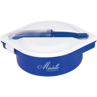 Multi-Compartment Food Containers With Utensils