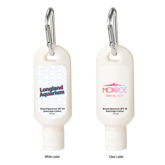 1 Oz. SPF 30 Sunscreen With Carabiners