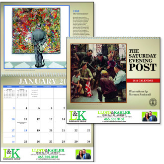 Color Bar Saturday Evening Post Calendars