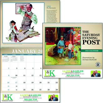 Color Bar Saturday Evening Post Calendars