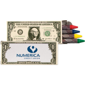 4 Packs Money Design Crayons