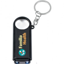 Magnifier And Led Lights Key Chains
