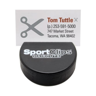 Hockey Pucks Business Card Holders