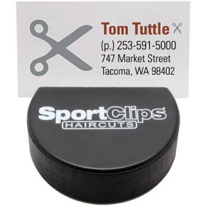 Hockey Pucks Business Card Holders