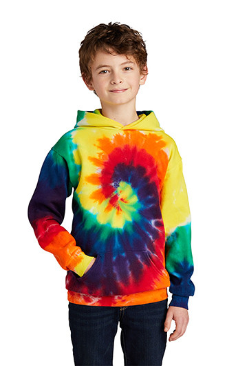 Port & Company Youth Essential Tie-Dye Pullover Hooded Sweat