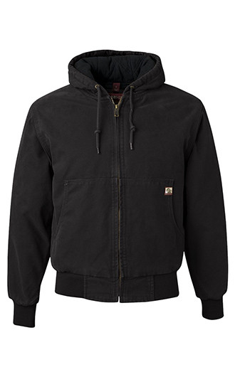 Dri Duck Hooded Boulder Cloth Jackets with Tricot Quilt Lining